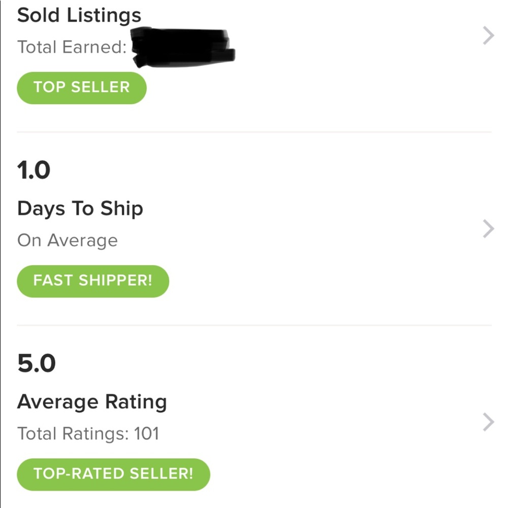My Seller Stats💚